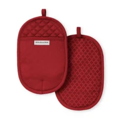 KitchenAid Asteroid Oval Pot Holder 2-Pack Set, Smoked Paprika Red, 6.5"x10" -KitchenAid Shop GUEST b8b0229d 0983 427e 89a0 9f60a1aa0d37