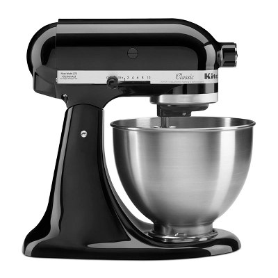 KitchenAid Classic Series 4.5qt Tilt-Head Stand Mixer - K45SSOB - Onyx Black: 10 Speeds, Metal, Dishwasher-Safe Parts 8 KitchenAid Classic Series 4.5qt Tilt-Head Stand Mixer - K45SSOB - Onyx Black: 10 Speeds, Metal, Dishwasher-Safe Parts - Image 6