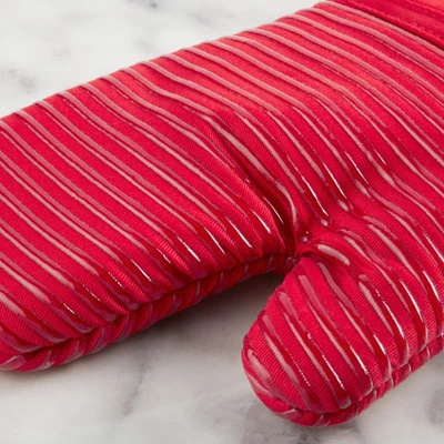 KITCHENAID Quilted Cotton Terry Cloth Oven Mitt, Pot Holder, Kitchen Towel 4-Pack Set, Silicone Grip, Passion Red, 16"x26", 7"x13" & 7"x10" 7 KITCHENAID Quilted Cotton Terry Cloth Oven Mitt, Pot Holder, Kitchen Towel 4-Pack Set, Silicone Grip, Passion Red, 16"x26", 7"x13" & 7"x10" - Image 5