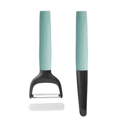KitchenAid 2pk Peelers: Serrated Blade, Protective Cover, Dishwasher-Safe, Green, Plastic & Metal, Vegetable & Potato Peeler 7 KitchenAid 2pk Peelers: Serrated Blade, Protective Cover, Dishwasher-Safe, Green, Plastic & Metal, Vegetable & Potato Peeler - Image 5