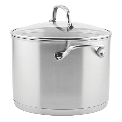 KitchenAid 3-Ply Base Stainless Steel 8qt Stockpot With Lid 11 KitchenAid 3-Ply Base Stainless Steel 8qt Stockpot With Lid - Image 9