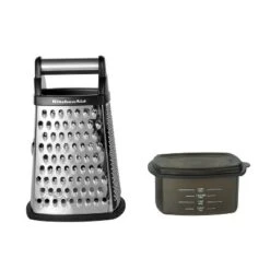 KitchenAid Gourmet Box Grater: Stainless Steel Cheese Shredder With Storage Container, Dishwasher-Safe, Black/Silver 21 KitchenAid Gourmet Box Grater: Stainless Steel Cheese Shredder With Storage Container, Dishwasher-Safe, Black/Silver -KitchenAid Shop GUEST bc541f75 f506 412e 92cc 6a51a4bfe98e