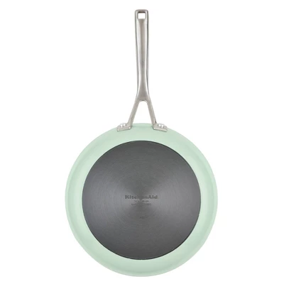 KitchenAid Hard Anodized 10" Nonstick Ceramic Frying Pan - Pistachio: 10 Inch Stir Fry Pan, Stainless Steel Handle, Hand Wash 8 KitchenAid Hard Anodized 10" Nonstick Ceramic Frying Pan - Pistachio: 10 Inch Stir Fry Pan, Stainless Steel Handle, Hand Wash - Image 7