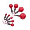 KitchenAid Measuring Set Red: 9-Piece Dishwasher-Safe Cups & Spoons, Polypropylene, Lifetime Warranty