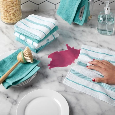 KITCHENAID Albany Dishcloth 8 Pack Set 3 KITCHENAID Albany Dishcloth 8 Pack Set