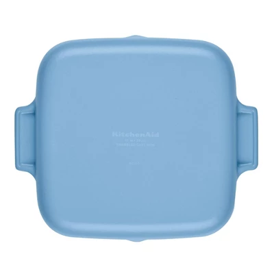 KitchenAid 11" Enameled Cast Iron Square Grill And Roasting Pan - Blue Velvet 10 KitchenAid 11" Enameled Cast Iron Square Grill And Roasting Pan - Blue Velvet - Image 8