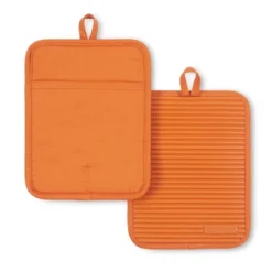KITCHENAID Ribbed Soft Silicone Pot Holder 2-Pack Set, Honey, 7"x9" -KitchenAid Shop GUEST c7964981 3c72 4ef9 a0ad 82e6ea3e6acc