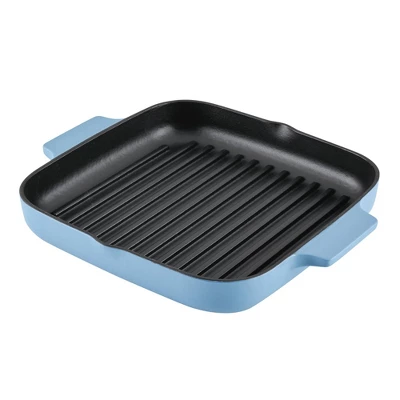 KitchenAid 11" Enameled Cast Iron Square Grill And Roasting Pan - Blue Velvet 11 KitchenAid 11" Enameled Cast Iron Square Grill And Roasting Pan - Blue Velvet - Image 9