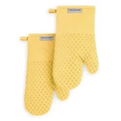 KITCHENAID Asteroid Oven Mitt 2-Pack Set, Buttercup Yellow, 7"x12.5" -KitchenAid Shop GUEST de27477c 9226 437f bb46 a4ad85858e65