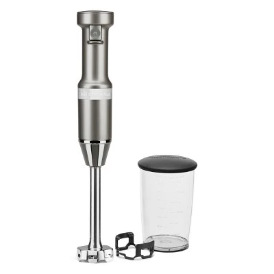 KitchenAid Corded 3-Speed Hand Blender Contour Silver: Immersion Handheld Blender, Dishwasher-Safe, 180W 3 KitchenAid Corded 3-Speed Hand Blender Contour Silver: Immersion Handheld Blender, Dishwasher-Safe, 180W