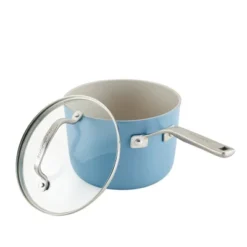 KitchenAid Hard Anodized 10pc Nonstick Ceramic Cookware Pots And Pans Set - Blue Velvet: Tempered Glass Lids, Stainless Steel Handles -KitchenAid Shop GUEST dfa1790a 3d81 4775 9ae4 88cfe8106af0