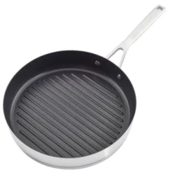 KitchenAid 3-Ply Base Stainless Steel 10.25" Nonstick Round Grill Pan: Induction Safe, Dishwasher & Oven Safe Griddle 20 KitchenAid 3-Ply Base Stainless Steel 10.25" Nonstick Round Grill Pan: Induction Safe, Dishwasher & Oven Safe Griddle -KitchenAid Shop GUEST e0893605 9656 431d b79b 9dfe86f0e1db