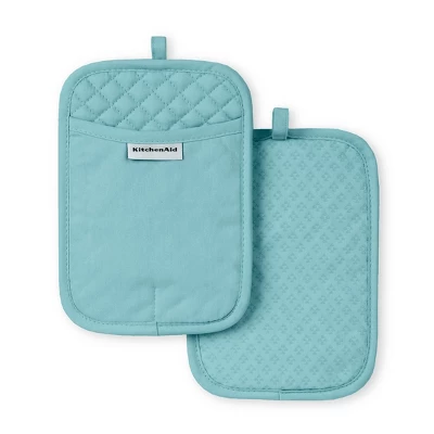 KitchenAid Asteroid Rectangle Pot Holder 2-Pack Set, Mineral Water, 7"x10" 6 KitchenAid Asteroid Rectangle Pot Holder 2-Pack Set, Mineral Water, 7"x10" - Image 4