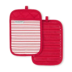 KitchenAid Albany Pot Holder 2-Pack Set, Passion Red, 7"x10" 9 KitchenAid Albany Pot Holder 2-Pack Set, Passion Red, 7"x10" -KitchenAid Shop GUEST e6d15d89 7fb0 49be 9540 d265e8b2da61
