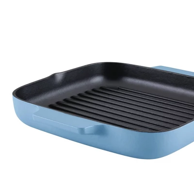 KitchenAid 11" Enameled Cast Iron Square Grill And Roasting Pan - Blue Velvet 9 KitchenAid 11" Enameled Cast Iron Square Grill And Roasting Pan - Blue Velvet - Image 7