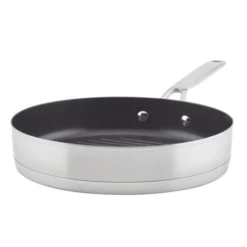 KitchenAid 3-Ply Base Stainless Steel 10.25" Nonstick Round Grill Pan: Induction Safe, Dishwasher & Oven Safe Griddle 29 KitchenAid 3-Ply Base Stainless Steel 10.25" Nonstick Round Grill Pan: Induction Safe, Dishwasher & Oven Safe Griddle -KitchenAid Shop GUEST f1847dbb 4060 481f 89a3 3f4664c2be77