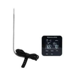 KitchenAid Programmable Wired Probe Kitchen Thermometer & Timer: Digital Food & Meat Thermometer, Black, -4 To 482°F 15 KitchenAid Programmable Wired Probe Kitchen Thermometer & Timer: Digital Food & Meat Thermometer, Black, -4 To 482°F -KitchenAid Shop GUEST f4562cbf 4fa2 420a 9133 18fe8de9be86