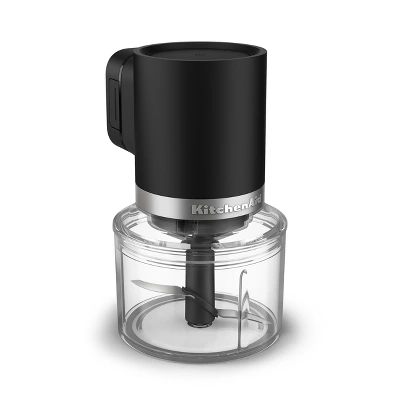 KitchenAid 3.5 Cups Go Cordless Top Down Food Chopper Matte Black Battery Included: 1 Speed, Stainless Steel Blade, 3.5 Cup Capacity 8 KitchenAid 3.5 Cups Go Cordless Top Down Food Chopper Matte Black Battery Included: 1 Speed, Stainless Steel Blade, 3.5 Cup Capacity - Image 6