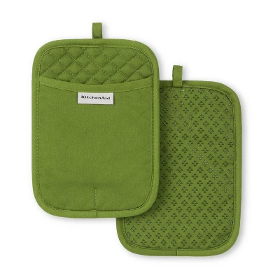 KitchenAid Asteroid Rectangle Pot Holder 2-Pack Set, Matcha, 7"x10" 5 KitchenAid Asteroid Rectangle Pot Holder 2-Pack Set, Matcha, 7"x10" - Image 3
