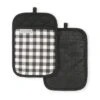 KitchenAid Gingham Pot Holder 2-Pack Set, Matte Black, 7"x10" -KitchenAid Shop GUEST fc2c41ea a4b0 4499 98f6 bb51ec0b433b